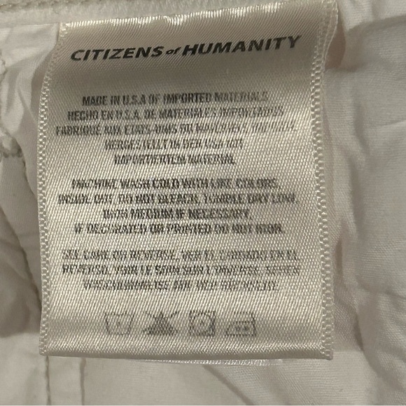 Citizens of Humanity Harlow Ankle High Rise Slim White Jeans Womens Size 32 - Picture 10 of 11